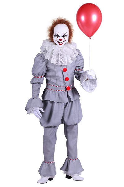 verhuur - carnaval - Halloween - Halloween clown grijs